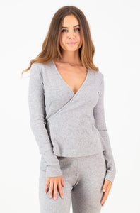 Maia Wrap Cardigan- Grey