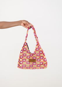 Mini Matilde Bag Pink & Orange Square