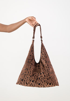 Matilde Bag Brown Leopard Swirls